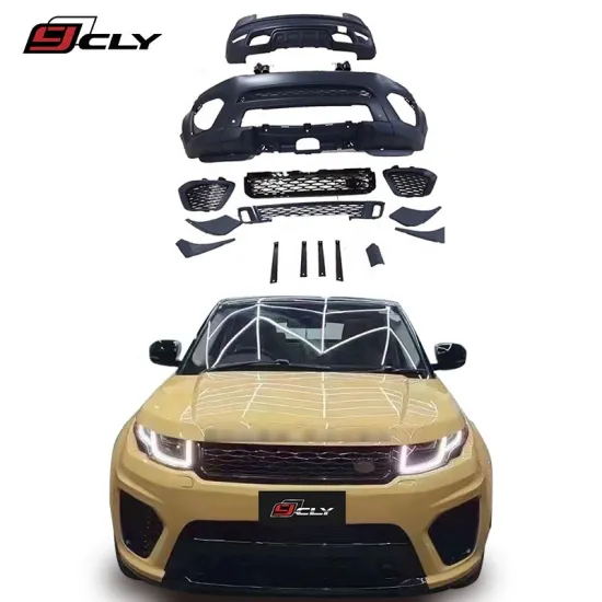 CLY Body Kit for 2012+ Range Rover Evoque SVR Front Rear Bumpers with Grille and Diffuser