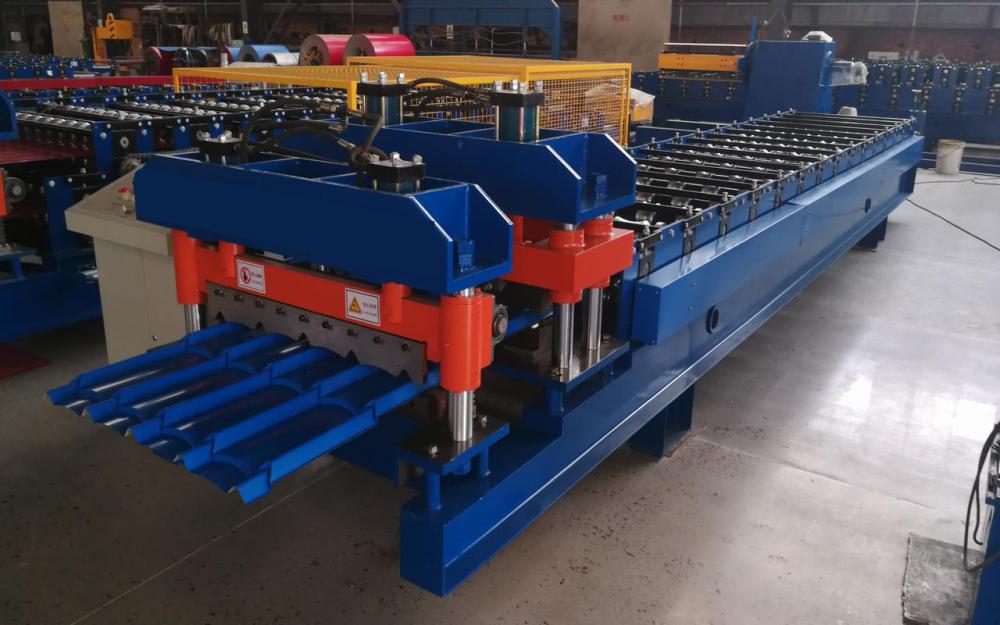 Metal Sheet Glazed Tiles Roof Making Machine