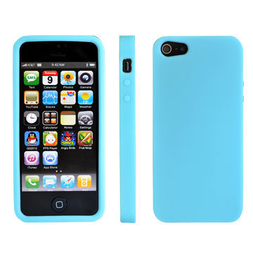 Silicone Case for iPhone 5, Customized Logos are Welcome