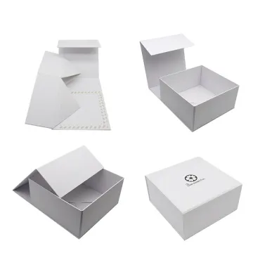 Luxury Eco Friendly White Magnetic Gift Paper Box