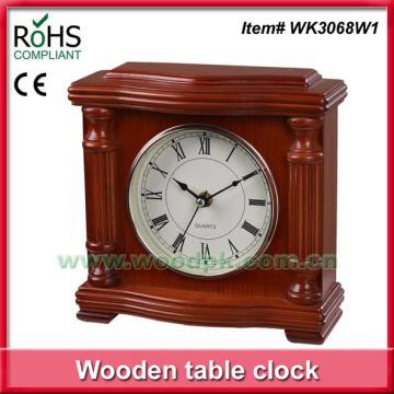 2013 Gift item quartz clock wooden table clock decorative ring clock