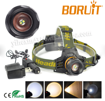 New 1000lm XPE White&Yellow Zoom LED Headlamp Torch Light Lamp Headlight Bicycle Light Cycling lamp