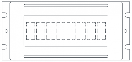 Monochrome LCM   PLC0801CW