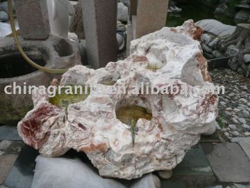 natural stone garden fountain