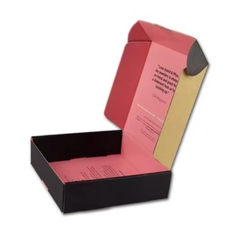 2023 New Arrival Customized Pink Purple Corrugated Mailer Gift Box with Divider