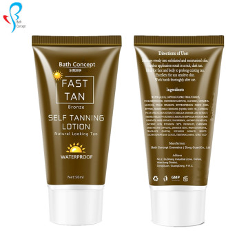 Natural Body Tanning Lotion with Aloe Vera and Skin Milk - Bronze Self-Tanner Without UV Damage