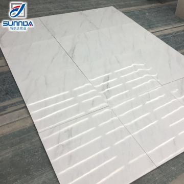 foshan quality guranteed verified glazed full polished floor tiles with cararra marble look made in China