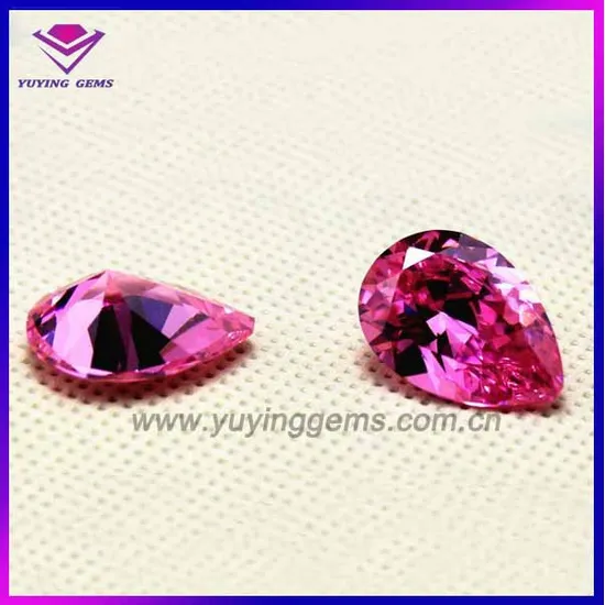 Wholesale Pear Fancy Cut Rose CZ Stone Price List