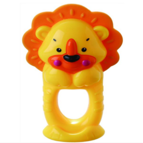 Bague de bain pour bébé, jouet de lion avec anneau de dentition