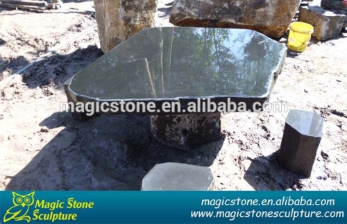 handcraft garden outdoor stone basalt table