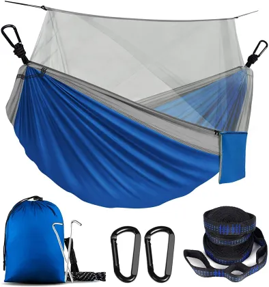 2021 High-Quality Outdoor Survival & Travel Hammocks - Single & Double Parachute Camping Hammocks