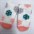Women home socks with microfiber yarn