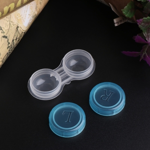 10Pcs contact lens L+R cases Storage Holder Soaking Container Travel Accessaries B95F