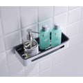 White Bathroom Shower Basket Wall Mounted Storage Rack