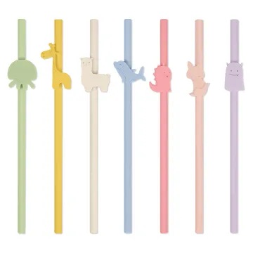 Drinking Cute Animal Eco Friendly Straw for Baby
