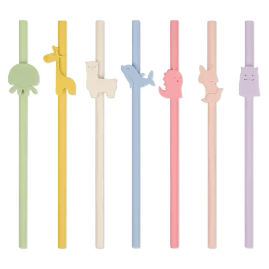 Drinking Cute Animal Eco Friendly Straw for Baby