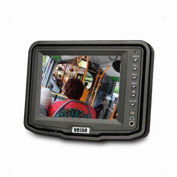 5-inch CCTV LCD Monitor with 8-language Menu and CCFL 400cd Brightness for Car Rear View System