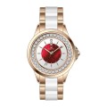 Case en alliage Diamond lunette MOP Quartz Lady Watch