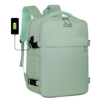 Large Capacity Anti-Theft Weekender Backpack with USB Port for Short-Distance Travel