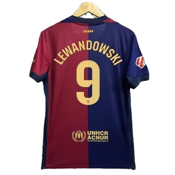 Custom Lewandowski Jersey #9 T-Shirt - Spanish League 2425 Wholesale Football Shirt
