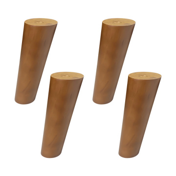 Wholesale 6 Inch Walnut Color Solid Wood Wooden Furniture Sofa Chair Cabinet Legs