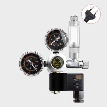 Kit completo di CO2 dell'acquario: inclusi diffusore, regolatore, valvola a solenoide, valvola anti -returba e bancone - set di accessori per il serbatoio del pesce essenziale