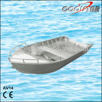 2.0mm thickness 14ft AV type All welded aluminum fishing boat                        
                                                Quality Choice