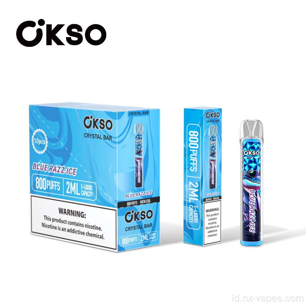 OKSO Crystal Bar 800 Disposable Vape Price