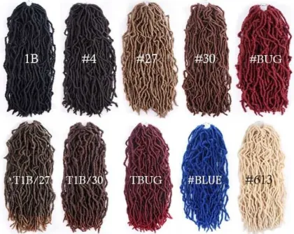Wholesale 24inch Bobbi Boss Nu Locs 30 36 inch Synthetic Crochet Hair Braid Extensions Ombre Faux locs Hair Nu locs Braid Hair