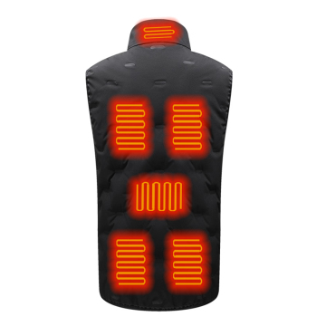 Giubbotto ad aria riscaldata invernale unisex con pacco batteria USB