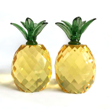 Décorations à l'ananas en cristal pour le salon et la maison