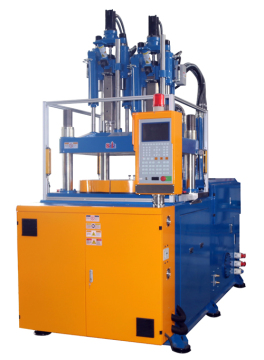 Two colors rotary table injection molding machine
