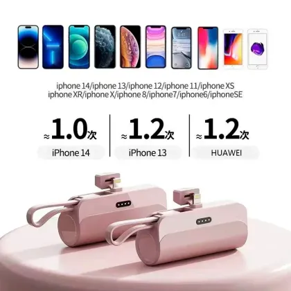 2-in-1 Fast Charging Power Bank for iPhone, Samsung, and Huawei