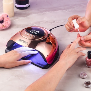 Professional Portable 180W UV LED Nail Dryer Kit with 45 Pieces Manicure Tools for Salon