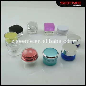 5 gram plastic travel cosmetic jar set travel size mini body cream jar sample jar