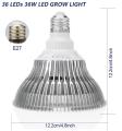 مصباح LED نمو النبات E27 36W