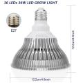 Luce crescente a LED per piante E27 36W