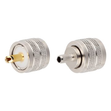 UHF PL259 ตัวเชื่อมต่อจีบชายสำหรับ RG58