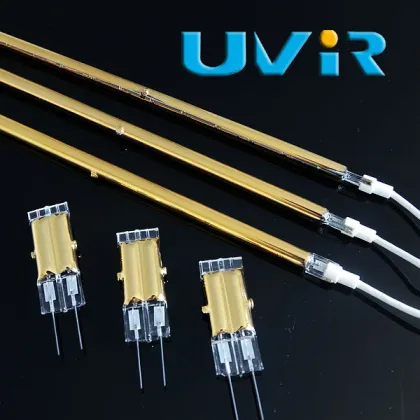 IR lamps Gold Reflector Heraeus Infralight NIR emitters Quartz Heater