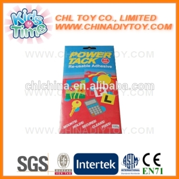 Promotional reutilizable adhesive tack
