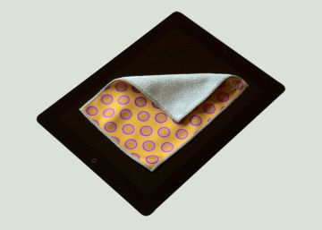 Custom Reusable And Unique Dual Sided Ipad Microfiber Cleaning Cloth For Cleaning Screen And Printing Logo