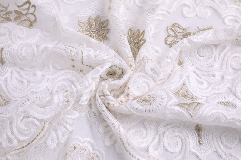 Compound Silk Thread Embroidery Fabric