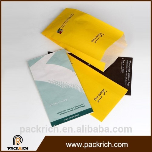 Customized large capacity PE film vomittravel cute paper bag
