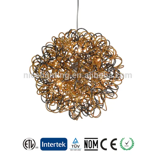 Black Surface Graceful Design G9 Pendant Lighting Fixtures