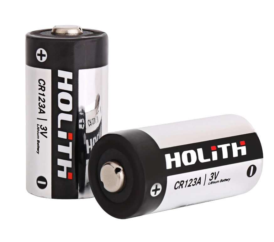 Li-MnO2 Cylindrical Battery CR123A 3V 1700mAh China Manufacturer