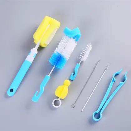 Milk Bottle Brush Baby Feeder Brush 7 Pcs