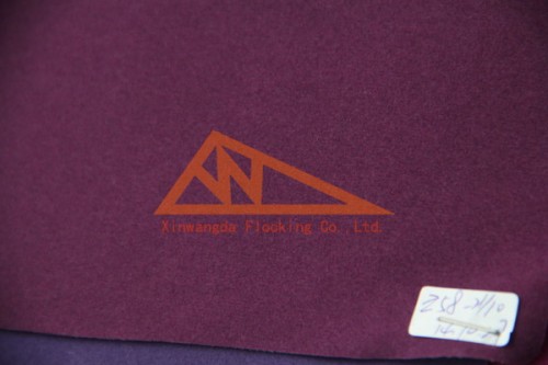 Chinese manufacturer purple flock lining fabric