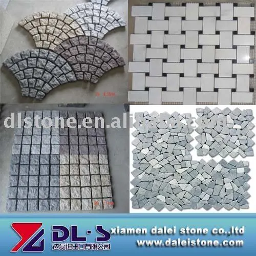 Natural stone mosaic floor tile