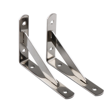 Soportes de soporte de montaje de pared de esquina plegable de metal personalizado personalizado
