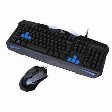Professional Gaming Keyboard and Mouse Set, Unique Splash-proof Style